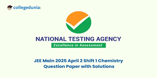JEE Main 2025 April 2 Shift 1 Chemistry Question Paper, Exam Analysis, and Answer Keys (Available)
